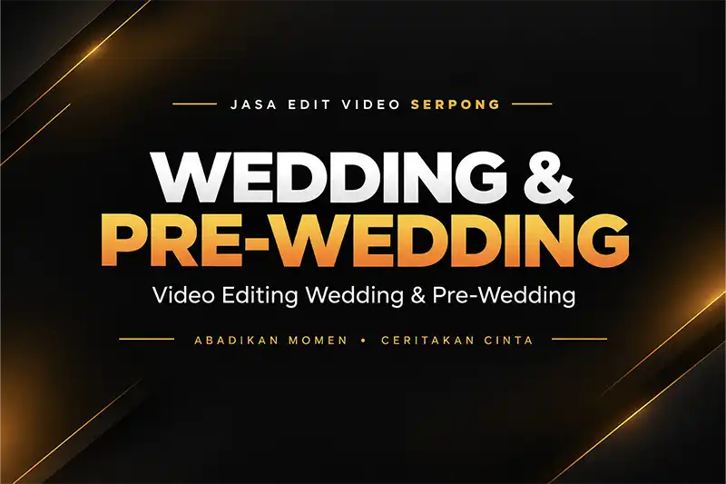 Editing Video Wedding & Pre-Wedding Cinematic Serpong BSD